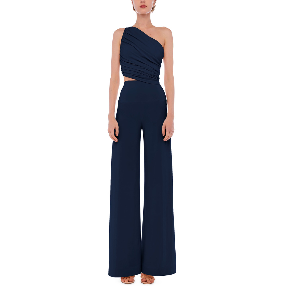 Norma Kamali 'Elephant' Navy Pant Size XXS